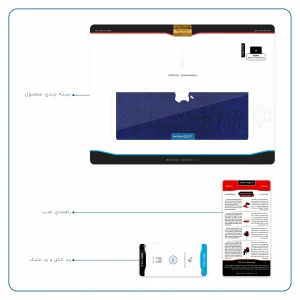 برچسب پوششی ماهوت مدل Blue-Holographic مناسب برای تبلت اپل iPad Pro 9.7 2016 A1674