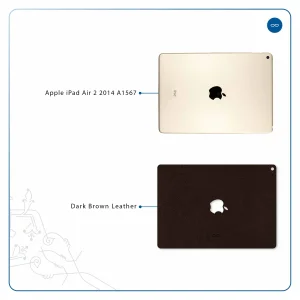برچسب پوششی ماهوت مدل Dark-Brown-Leather مناسب برای تبلت اپل iPad Air 2 2014 A1567