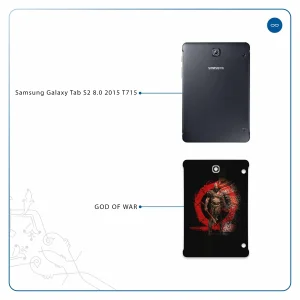 برچسب پوششی ماهوت مدل God-Of-War-Game مناسب برای تبلت سامسونگ Galaxy Tab S2 8.0 2015 T715