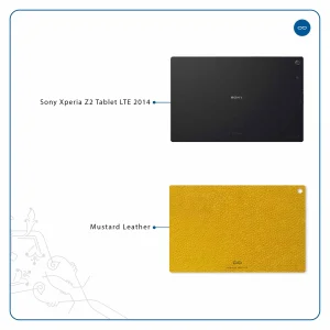 برچسب پوششی ماهوت مدل Mustard-Leather مناسب برای تبلت سونی Xperia Z2 Tablet LTE 2014