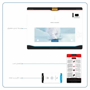 برچسب پوششی ماهوت مدل Cat-1 مناسب برای تبلت سامسونگ Galaxy Tab S 10.5 2014 T805