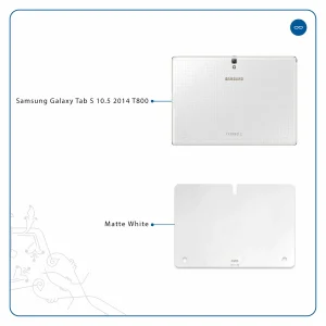 برچسب پوششی ماهوت مدل Matte-White مناسب برای تبلت سامسونگ Galaxy Tab S 10.5 2014 T800