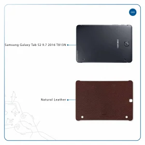 برچسب پوششی ماهوت مدل Natural-Leather مناسب برای تبلت سامسونگ Galaxy Tab S2 9.7 2016 T813N