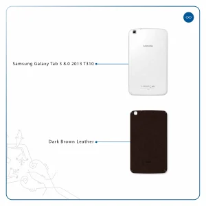 برچسب پوششی ماهوت مدل Dark-Brown-Leather مناسب برای تبلت سامسونگ Galaxy Tab 3 8.0 2013 T310