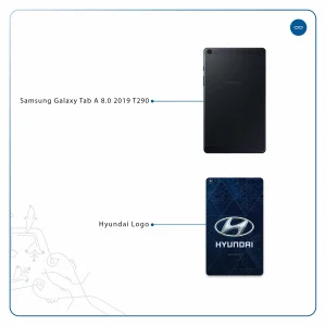 برچسب پوششی ماهوت مدل Hyundai-Logo مناسب برای تبلت سامسونگ Galaxy Tab A 8.0 2019 T290