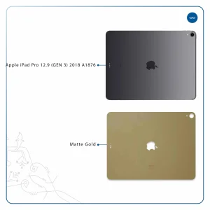 برچسب پوششی ماهوت مدل Matte-Gold مناسب برای تبلت اپل iPad Pro 12.9 (GEN 3) 2018 A1876
