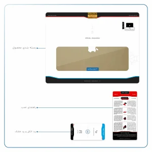 برچسب پوششی ماهوت مدل Matte-Gold مناسب برای تبلت اپل iPad Pro 12.9 (GEN 3) 2018 A1876