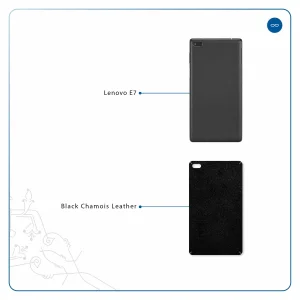برچسب پوششی ماهوت مدل Black-Chamois-Leather مناسب برای تبلت لنوو E7