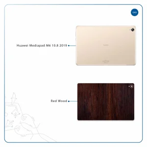 برچسب پوششی ماهوت مدل Red-Wood مناسب برای تبلت هوآوی Mediapad M6 10.8 2019