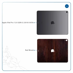 برچسب پوششی ماهوت مدل Red-Wood مناسب برای تبلت اپل iPad Pro 12.9 (GEN 3) 2018 A1876