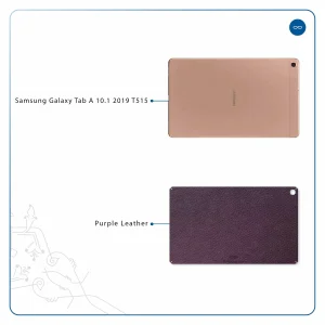 برچسب پوششی ماهوت مدل Purple-Leather مناسب برای تبلت سامسونگ Galaxy Tab A 10.1 2019 T515
