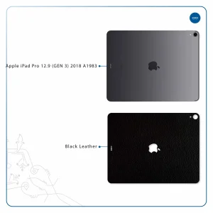 برچسب پوششی ماهوت مدل Black-Leather مناسب برای تبلت اپل iPad Pro 12.9 (GEN 3) 2018 A1983