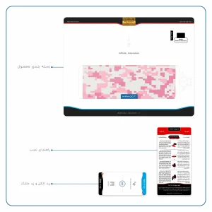 برچسب پوششی ماهوت مدل Army-Pink-pixel مناسب برای تبلت اپل iPad Pro 9.7 2016 A1674