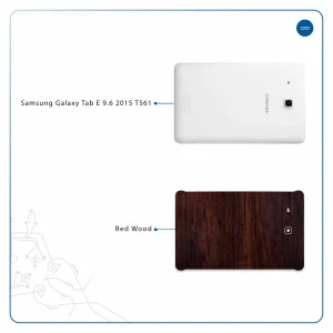 برچسب پوششی ماهوت مدل Red-Wood مناسب برای تبلت سامسونگ Galaxy Tab E 9.6 2015 T561