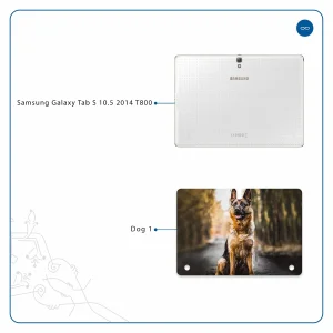 برچسب پوششی ماهوت مدل Dog-1 مناسب برای تبلت سامسونگ Galaxy Tab S 10.5 2014 T800