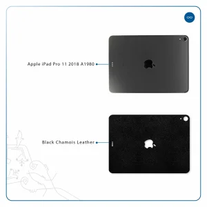 برچسب پوششی ماهوت مدل Black-Chamois-Leather مناسب برای تبلت اپل iPad Pro 11 2018 A1980