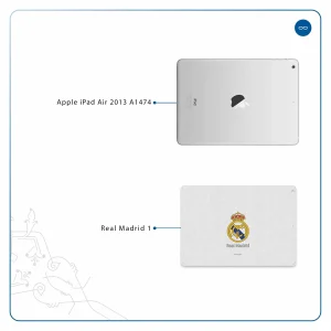 برچسب پوششی ماهوت مدل Real-Madrid مناسب برای تبلت اپل iPad Air 2013 A1474