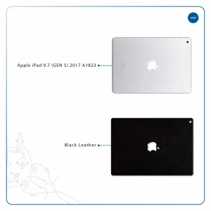 برچسب پوششی ماهوت مدل Black-Leather مناسب برای تبلت اپل iPad 9.7 (GEN 5) 2017 A1823