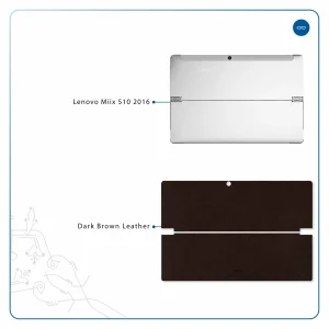 برچسب پوششی ماهوت مدل Dark-Brown-Leather مناسب برای تبلت لنوو Miix 510 2016