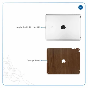 برچسب پوششی ماهوت مدل Orange-Wood مناسب برای تبلت اپل iPad 2 2011 A1396