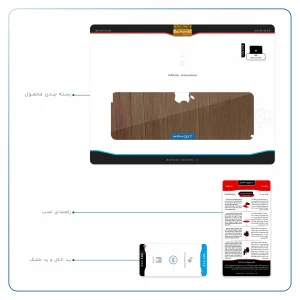 برچسب پوششی ماهوت مدل Orange-Wood مناسب برای تبلت اپل iPad 2 2011 A1396