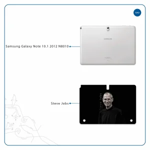 برچسب پوششی ماهوت مدل Steve Jobs مناسب برای تبلت سامسونگ Galaxy Note 10.1 2012 N8010