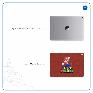 برچسب پوششی ماهوت مدل Super-Mario-Game مناسب برای تبلت اپل iPad Pro 9.7 2016 A1674
