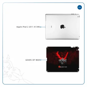 برچسب پوششی ماهوت مدل Gears-Of-War-Game مناسب برای تبلت اپل iPad 2 2011 A1396