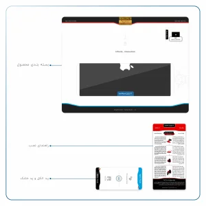 برچسب پوششی ماهوت مدل Matte-Black مناسب برای تبلت اپل iPad Air 2 2014 A1566