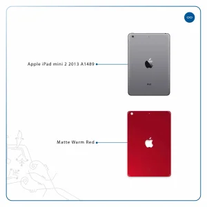 برچسب پوششی ماهوت مدل Matte-Warm-Red مناسب برای تبلت اپل iPad mini 2 2013 A1489