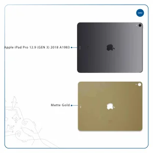 برچسب پوششی ماهوت مدل Matte-Gold مناسب برای تبلت اپل iPad Pro 12.9 (GEN 3) 2018 A1983