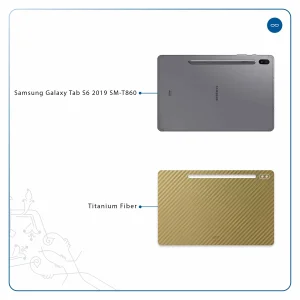 برچسب پوششی ماهوت مدل Titanium-Fiber مناسب برای تبلت سامسونگ Galaxy Tab S6 2019 SM-T860
