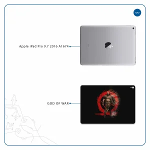 برچسب پوششی ماهوت مدل God-Of-War-Game مناسب برای تبلت اپل iPad Pro 9.7 2016 A1674