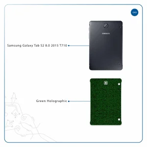 برچسب پوششی ماهوت مدل Green-Holographic مناسب برای تبلت سامسونگ Galaxy Tab S2 8.0 2015 T710