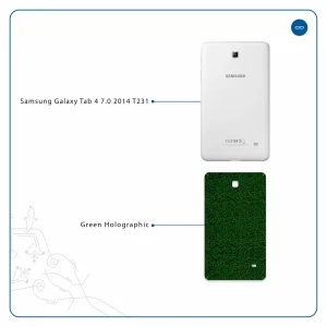 برچسب پوششی ماهوت مدل Green-Holographic مناسب برای تبلت سامسونگ Galaxy Tab 4 7.0 2014 T231