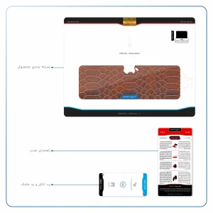 برچسب پوششی ماهوت مدل Brown-Snake-Leather مناسب برای تبلت اپل iPad Pro 12.9 (GEN 3) 2018 A1895