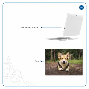 برچسب پوششی ماهوت مدل Dog-2 مناسب برای تبلت لنوو Miix 320 2017