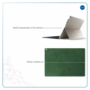 برچسب پوششی ماهوت مدل Green-Leather مناسب برای تبلت ایسوس Transformer 3 Pro 2016