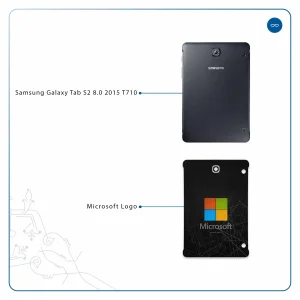برچسب پوششی ماهوت مدل Microsoft-Logo مناسب برای تبلت سامسونگ Galaxy Tab S2 8.0 2015 T710