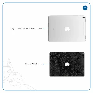 برچسب پوششی ماهوت مدل Black-Wildflower مناسب برای تبلت اپل iPad Pro 10.5 2017 A1709