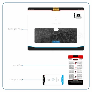 برچسب پوششی ماهوت مدل Black-Wildflower مناسب برای تبلت اپل iPad Pro 10.5 2017 A1709