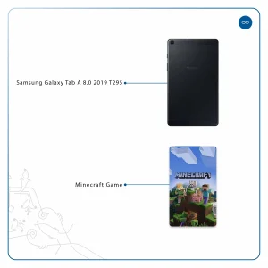 برچسب پوششی ماهوت مدل Minecraft-Game مناسب برای تبلت سامسونگ Galaxy Tab A 8.0 2019 T295