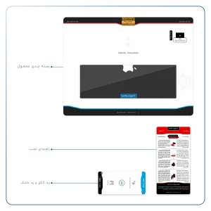 برچسب پوششی ماهوت مدل Matte-Black مناسب برای تبلت اپل iPad Pro 9.7 2016 A1675