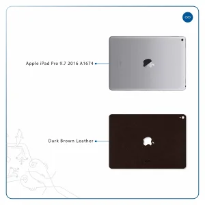 برچسب پوششی ماهوت مدل Dark-Brown-Leather مناسب برای تبلت اپل iPad Pro 9.7 2016 A1674