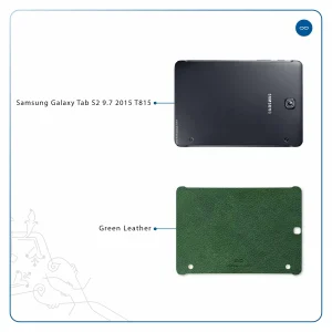 برچسب پوششی ماهوت مدل Green-Leather مناسب برای تبلت سامسونگ Galaxy Tab S2 9.7 2015 T815