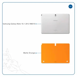 برچسب پوششی ماهوت مدل Matte-Orange مناسب برای تبلت سامسونگ Galaxy Note 10.1 2012 N8010