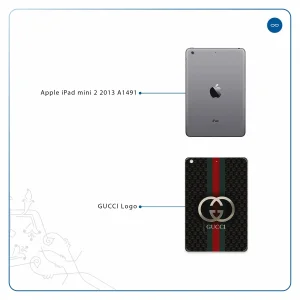 برچسب پوششی ماهوت مدل GUCCI-Logo مناسب برای تبلت اپل iPad mini 2 2013 A1491