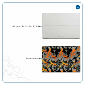برچسب پوششی ماهوت مدل Autumn-Army مناسب برای تبلت مایکروسافت Surface Pro 3 2014