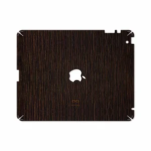 برچسب پوششی ماهوت مدل Dark-Gold-Stripes-Wood مناسب برای تبلت اپل iPad 2 2011 A1396