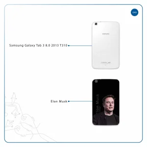 برچسب پوششی ماهوت مدل Elon Musk مناسب برای تبلت سامسونگ Galaxy Tab 3 8.0 2013 T310